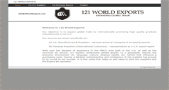 Desktop Screenshot of 121worldexports.com